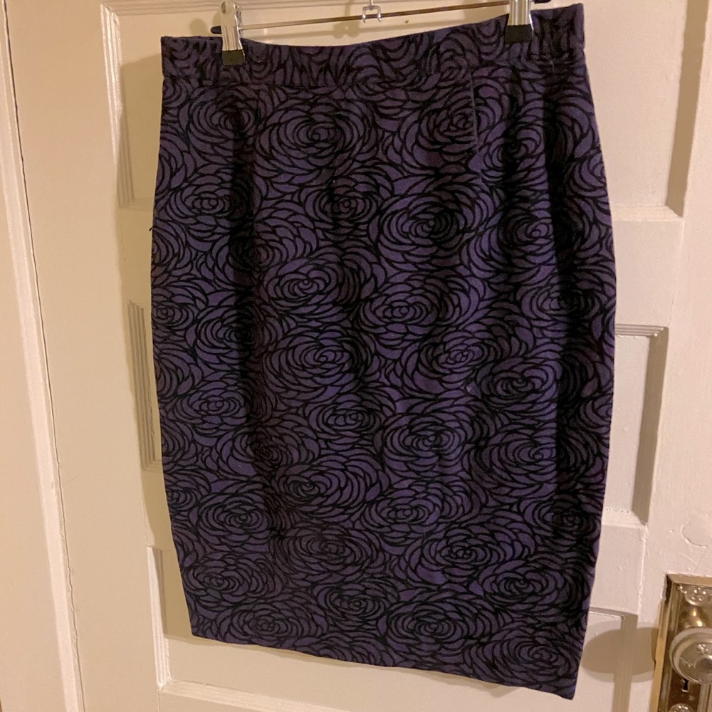 Vintage Purple Pencil Skirt